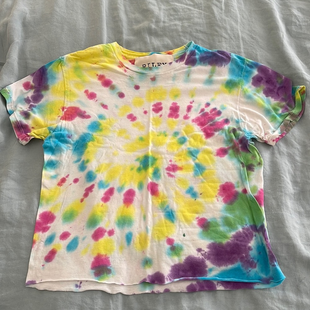 Riley 1880 Vintage Tie Dye Cut Off Tee